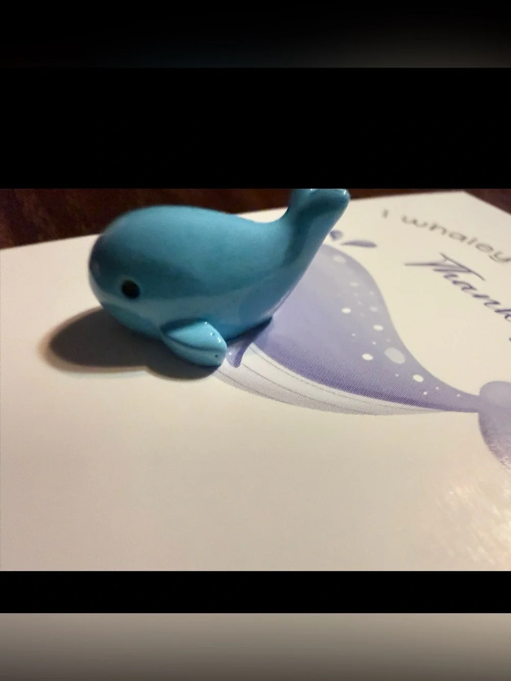 $2 Blue Whale Thank You Card SET $2 WITH any $10 ORDER OR MORE